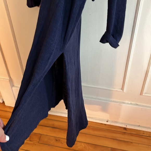 Zara Knit Navy Blue Sweater Dress with Slit Sides - Picture 5 of 5